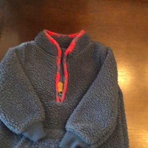 Blue fleece snow suit